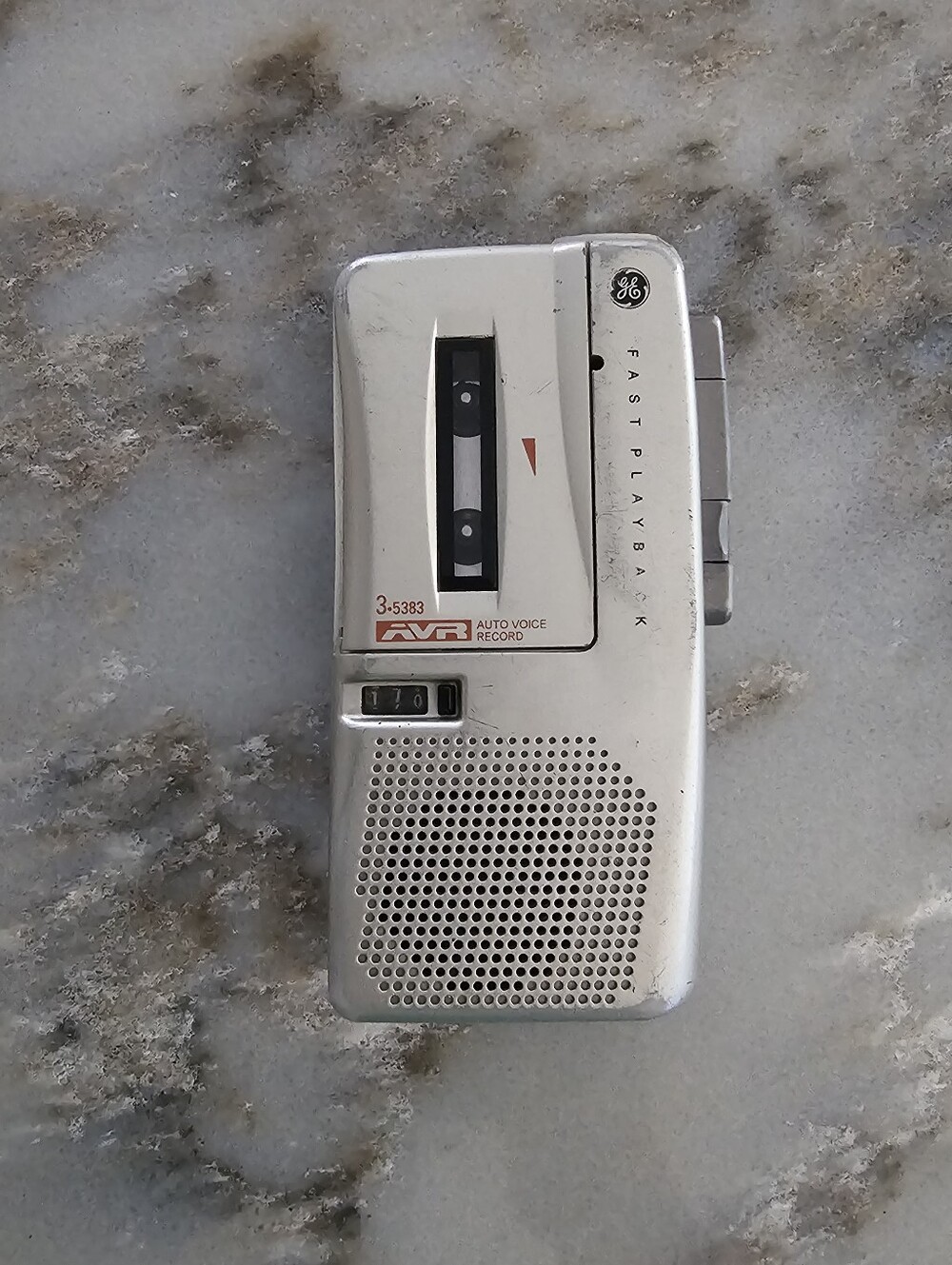 Vintage GE 3-5383 AVR Microcassette Voice Recorder - Tested & Working Unit Only